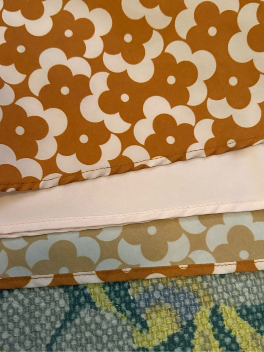 Anthropologie Hutch Printed Floral Orange Midi Skirt - Size 4 - Picture 3 of 4